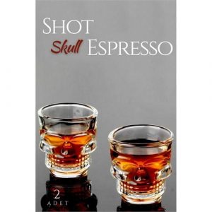 İndirimvar 2 Adet Kurukafa Shot ve Espresso Bardağı 713671