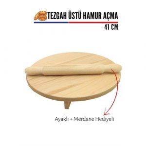 İndirimvar Hamur Açma Masası 41 cm Ayaklı Merdaneli 718250