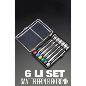 İndirimvar 5+1 ADET Saat Elektronik Telefon Tamir Tornavida Seti
