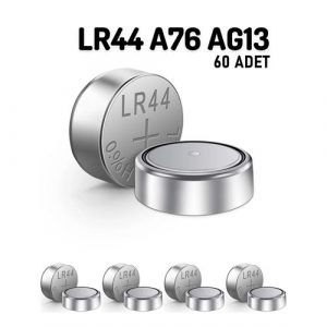 Transformacion 50+10 ADET LR44 A76 AG13 1.55V Alkaline Pil