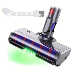 Dysn Kablosuz Vakum emici başlık  V7, V8, V10, V11, V15 Modelleri ile Uyumlu Yumuşak Rulo Başlık Yeşil Led